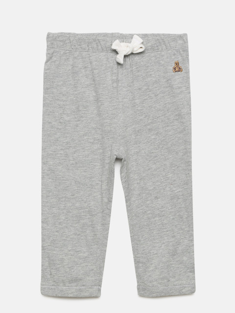 

GAP Boys' Grey Loose Fit Solid Regular Trousers