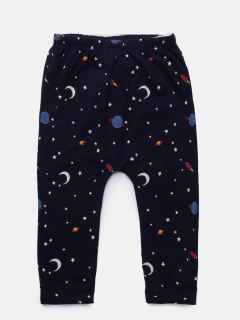 

GAP Boys Navy Blue Regular Fit Printed Regular Trousers