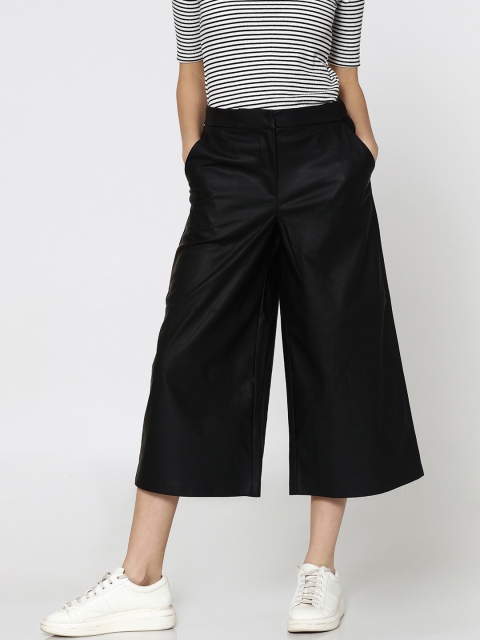 

ONLY Women Black Regular Fit Solid Culottes