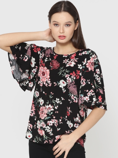 

ONLY Women Black Printed Regular Top