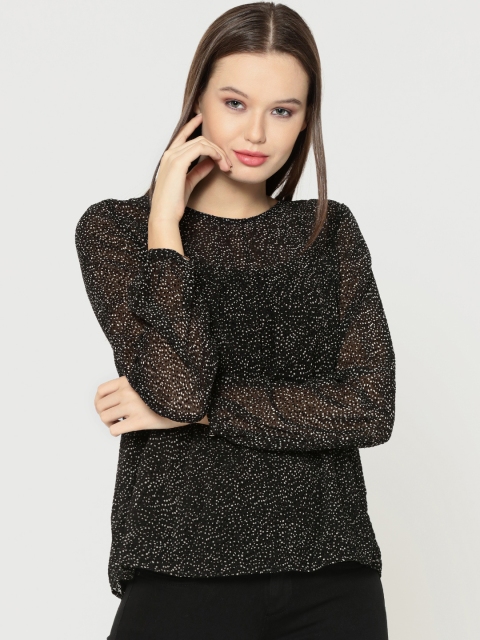 

ONLY Women Black Printed Top