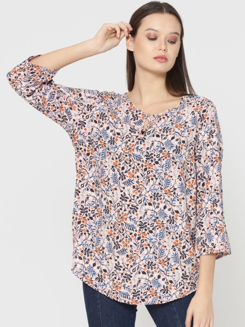 

ONLY Women Pink Printed Top