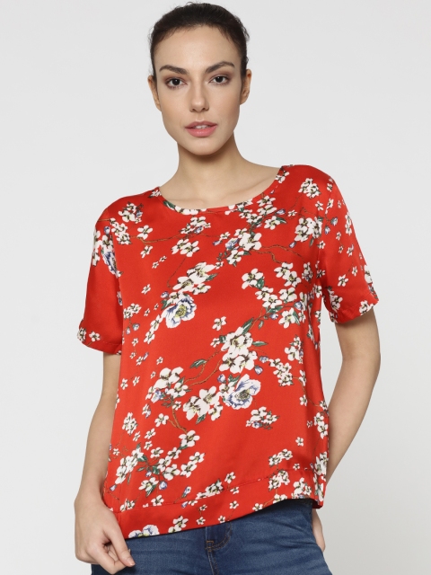 

ONLY Women Red Printed Top