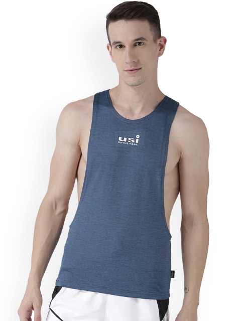 

USI UNIVERSAL Men Blue Solid Innerwear Vest BBAPLUU53913_L