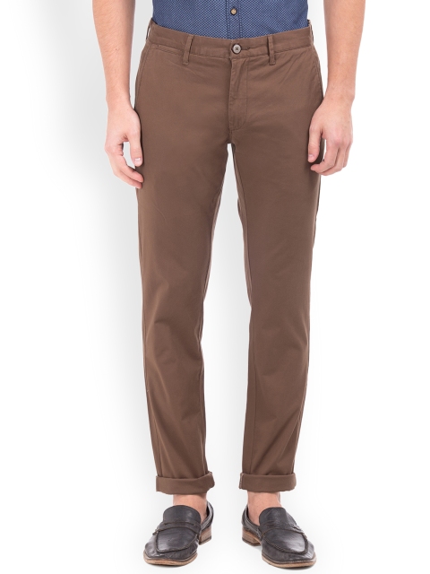 

U.S. Polo Assn. Men Brown Regular Fit Solid Chinos