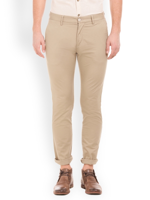

U.S. Polo Assn. Men Khaki Regular Fit Solid Chinos