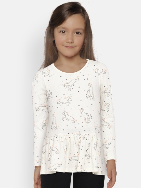 

GAP Girls' Off-White Unicorns Print Tunic Top
