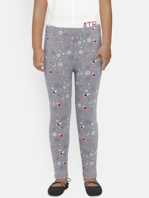 

GAP Girls' Grey Outer Space Print Leggings in Stretch Jersey