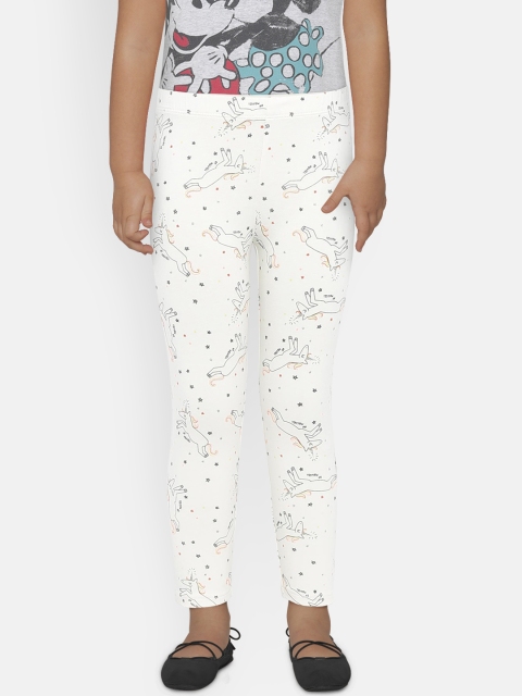 

GAP Girls' Off-White Unicorns Print Leggings in Stretch Jersey