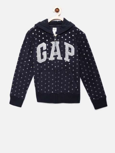 

GAP Girls' Blue Logo Hoodie Sweatshirt
