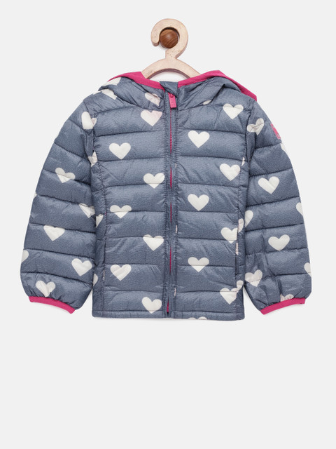 

GAP Girls' Blue Print Puffer Jacket