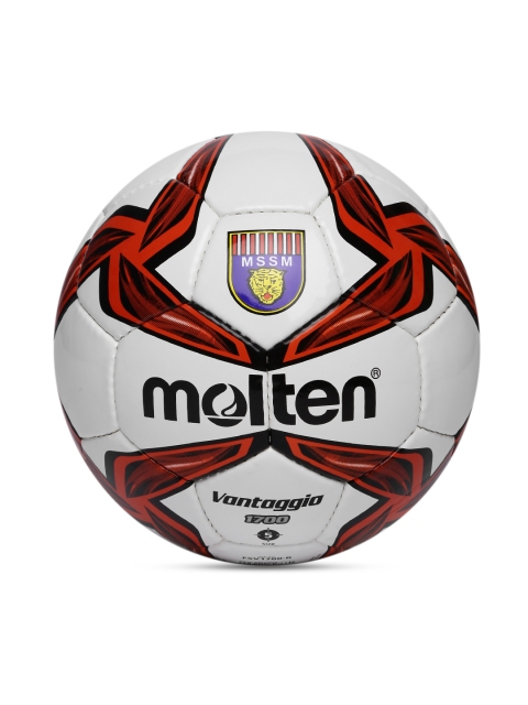 

molten Unisex White & Red FV 1700 R Printed Football