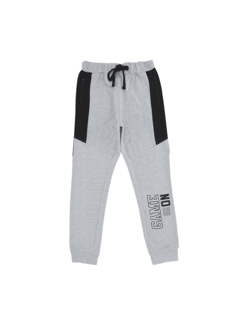 

Ajile by Pantaloons Boys Grey Printed Straight Fit Joggers