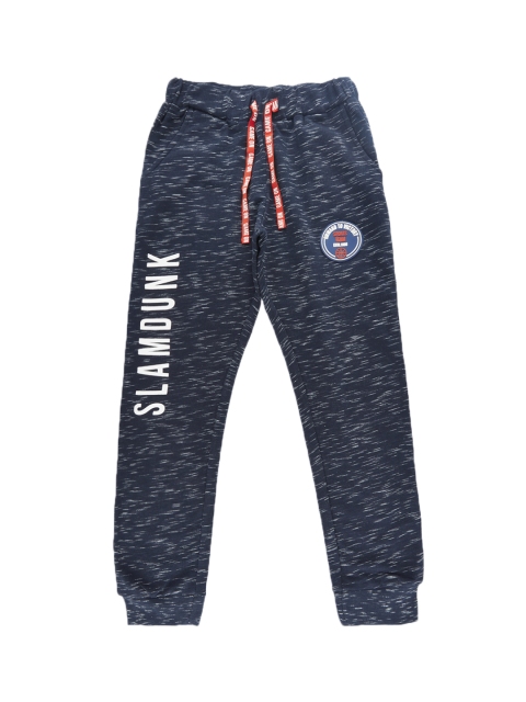 

Ajile by Pantaloons Boys Navy Blue Printed Straight Fit Joggers