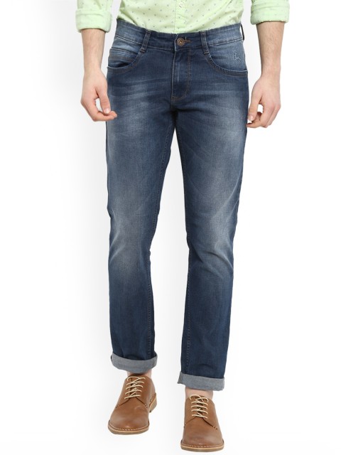 

Parx Men Blue Tapered Fit Mid-Rise Clean Look Stretchable Jeans