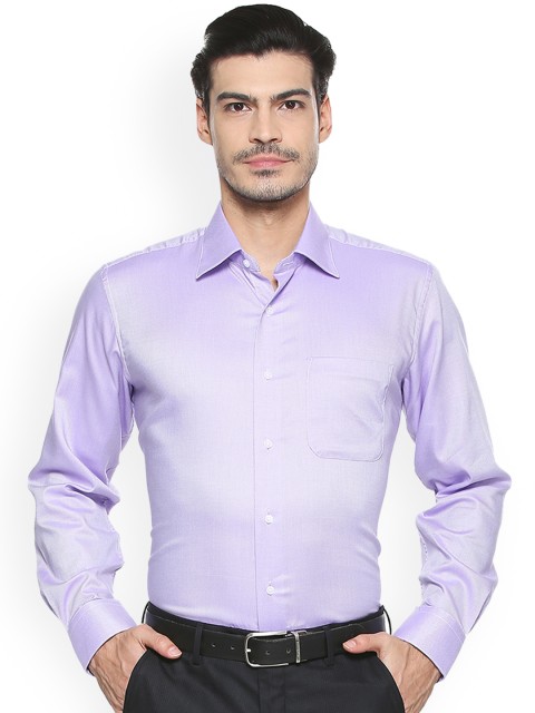 

Van Heusen Men Purple Regular Fit Self Design Formal Shirt