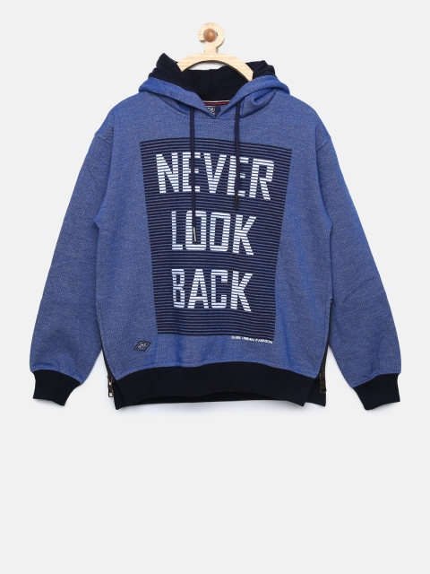 

Duke Boys Blue Printed Hooded Sweatshirt