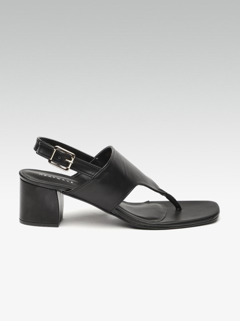 

HEATWAVE Women Black Solid Block Heels