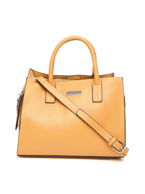 

DressBerry Mustard Yellow Solid Handheld Bag