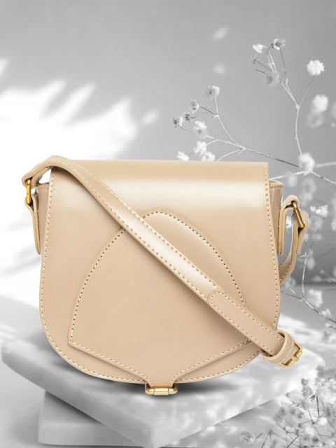 

DressBerry Beige Solid Sling Bag