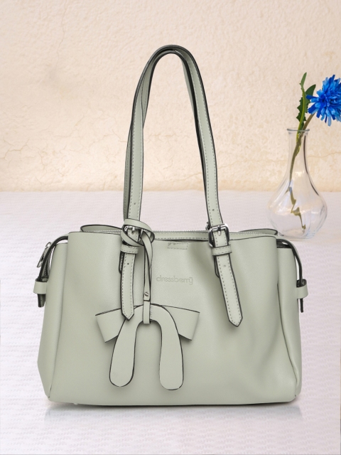 

DressBerry Green Solid Shoulder Bag