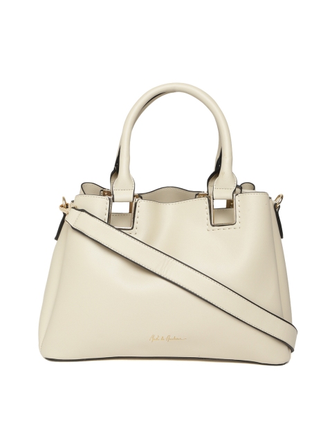 

Mast & Harbour Beige Solid Handheld Bag