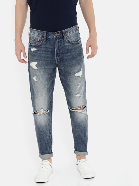 

AMERICAN EAGLE OUTFITTERS Men Blue Regular Fit Mid-Rise Mildly Distressed Jeans