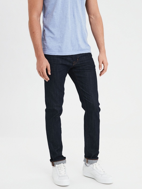 

AMERICAN EAGLE OUTFITTERS Men Blue Slim Fit Mid-Rise Clean Look Stretchable Jeans