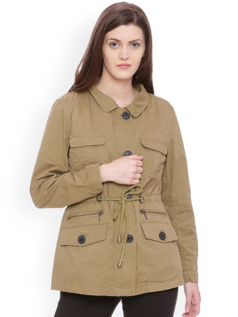 

Allen Solly Woman Khaki Solid Tailored Jacket