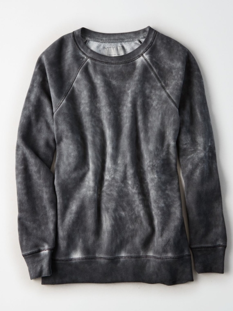 

AMERICAN EAGLE OUTFITTERS Women Grey Dyed Sweatshirt