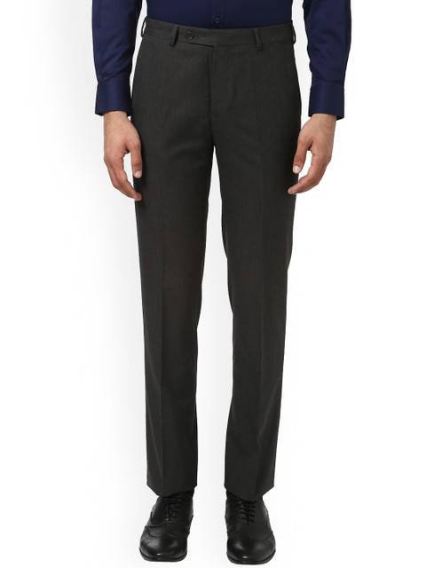 

Raymond Men Grey Regular Fit Solid Formal Trousers