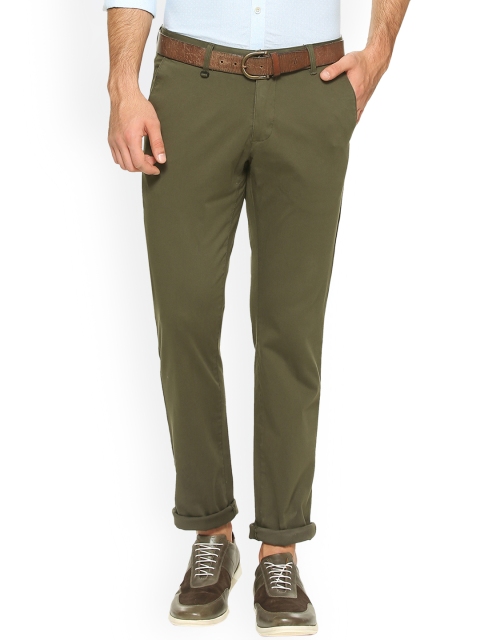 

Van Heusen Sport Men Green Slim Fit Solid Regular Trousers