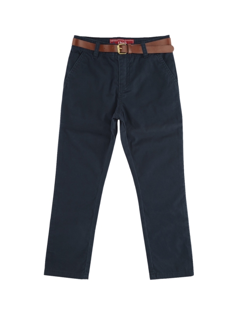 

CHALK by Pantaloons Boys Blue Regular Fit Solid Regular Trousers