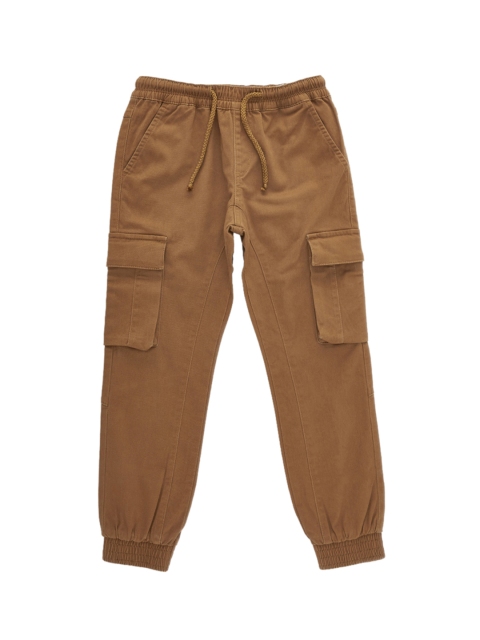 

CHALK by Pantaloons Boys Brown Regular Fit Solid Joggers