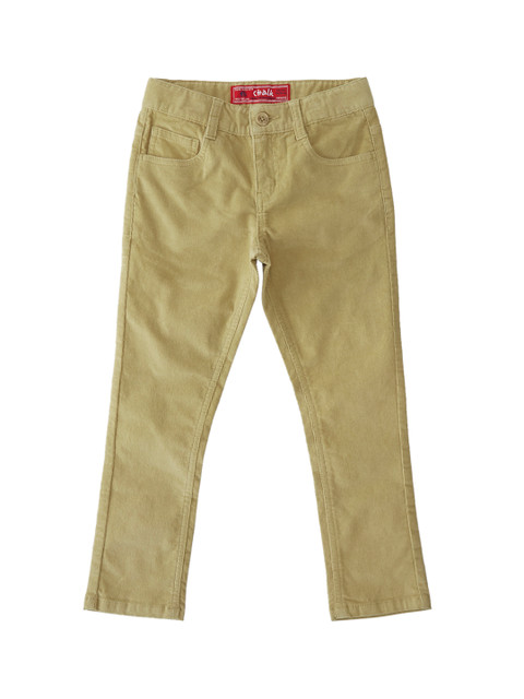 

CHALK by Pantaloons Boys Beige Regular Fit Self Design Regular Trousers