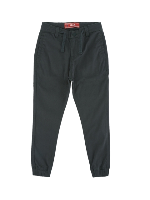 

CHALK by Pantaloons Boys Charcoal Regular Fit Self Design Joggers