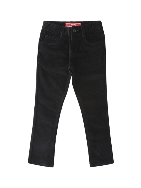 

CHALK by Pantaloons Boys Black Regular Fit Self Design Regular Trousers