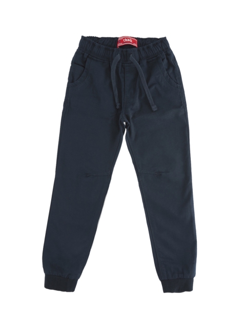 

CHALK by Pantaloons Boys Navy Blue Regular Fit Self Design Joggers