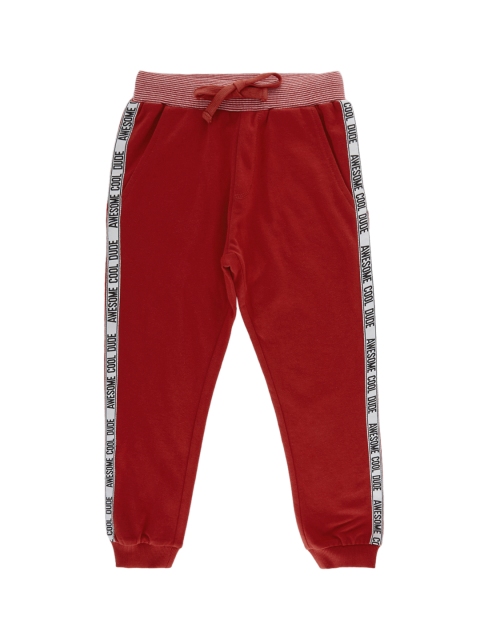 

CHALK by Pantaloons Boys Red Regular Fit Solid Joggers