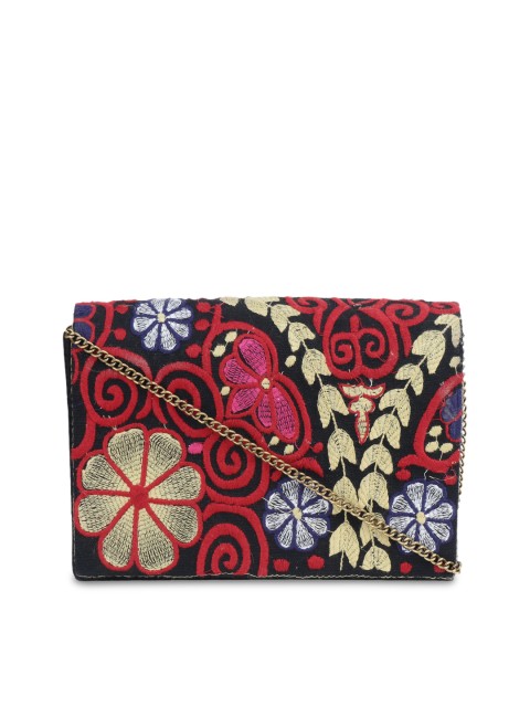 

Diwaah Multicoloured Embroidered Clutch, Multi