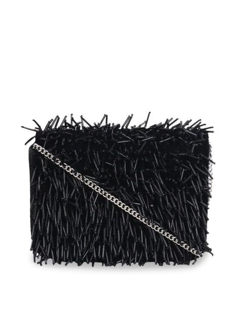 

Diwaah Black Embroidered Clutch