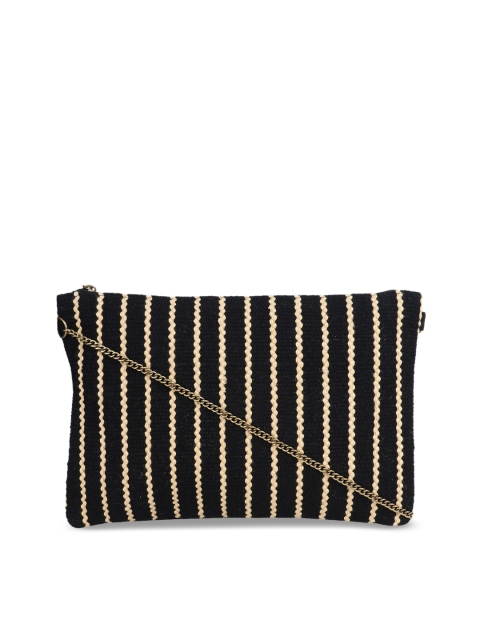 

Diwaah Black Self Design Sling Bag