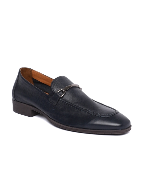 

Tresmode Men Blue Leather Formal Loafers
