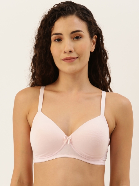 

Wacoal Pink Solid Non-Wired Lightly Padded Everyday Bra