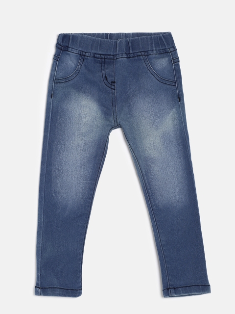 

Juniors by Lifestyle Girls Blue Regular Fit Lightly Faded Jeggings