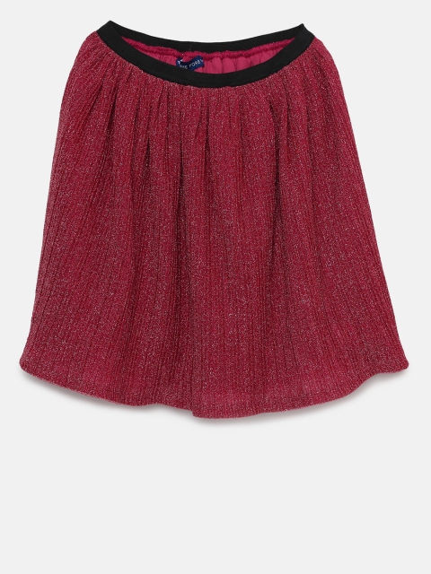 

Fame Forever by Lifestyle Girls Magenta Solid A-Line Skirt