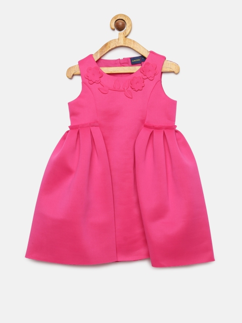 

Juniors by Lifestyle Girls Pink Solid Fit and Flare Dress