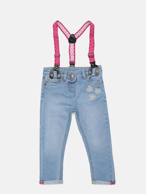 

Juniors by Lifestyle Girls Blue Slim Fit Mid-Rise Clean Look Jeans