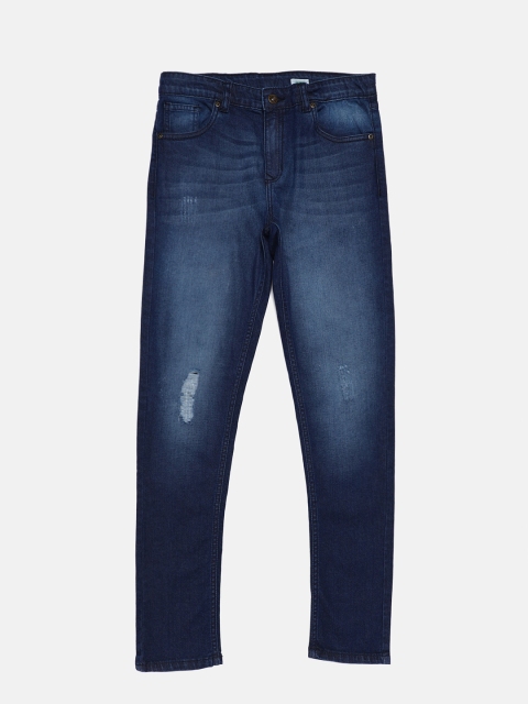 

Bossini Boys Blue Skinny Fit Mid-Rise Low Distress Jeans