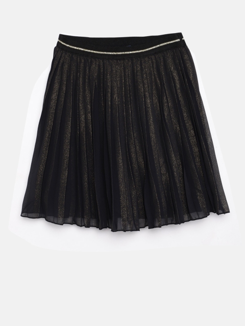 

Fame Forever by Lifestyle Girls Black Accordion Pleated Skirt